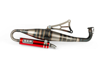 Aprilia SR Netscaper 50 2T LC - Uitlaat Handgemaakt 70 rood