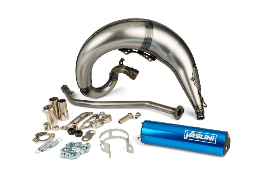 Beta RR SM 50 2T - Uitlaat Cross ML Blauw Links