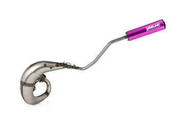 Beta RR SM 50 2T - Exhaust Cross ML Purple Left