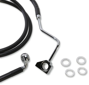 harley davidson fltr [DRAG SPECIALTIES] - Uitgebreide remleidingset van zwart vinyl - 0