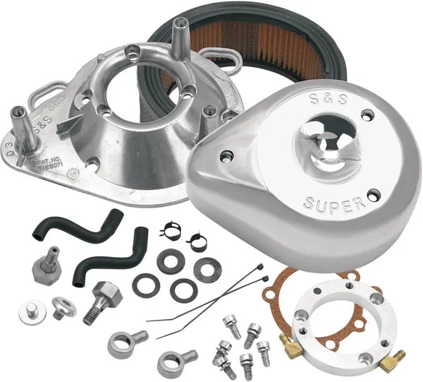 Harley-Davidson FXR 1340 Super Glide [1994] - Sidekick Luftfilter-Kit – Oberfläche: Silber – Bild 2