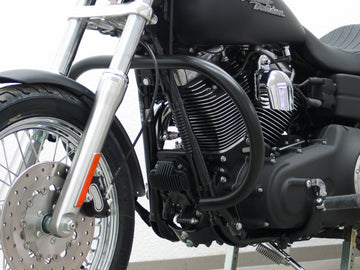 Harley Davidson Dyna Glide Low Rider [2015-2017] - Schutzbügel, große Ausführung aus 38 mm Rohr, runde Form, schwarz