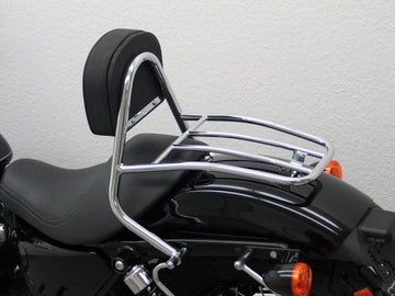 Harley Davidson Sporter Evo 883/1200 (Custom [2004-2020] - Driver Sissy Bar met kussens en bagagerek