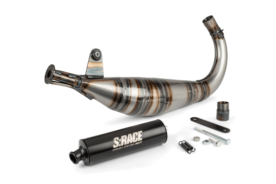 Peugeot XPS-Enduro 50 2T AM6 - Auspuff S Race 85-100 Low-Mount Schwarz