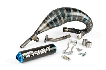 Beta RR Enduro 50 2T - Uitlaat R/T 70 - 80 Zwart / Blauw