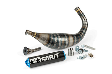 Beta RR Track 50 2T - Auspuff R/T 80–90 Schwarz / Blau