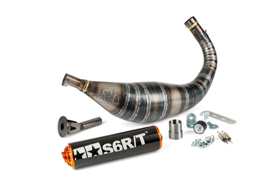 Beta RR Enduro 50 2T - Uitlaat R/T 80-90 Zwart / Oranje