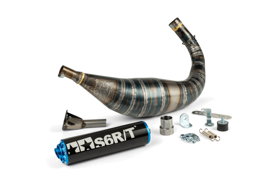 Fantic XE 50 2T - Auspuff R/T 90-100 Schwarz/Blau