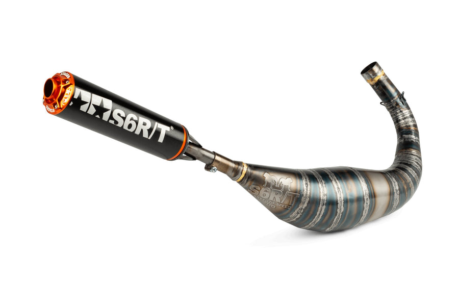 Rieju MRT Pro SM 50 2T - Auspuff R/T 90-100 Schwarz/Orange