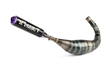 Beta RR Enduro 50 2T - Exhaust R/T 90-100 Black/Purple