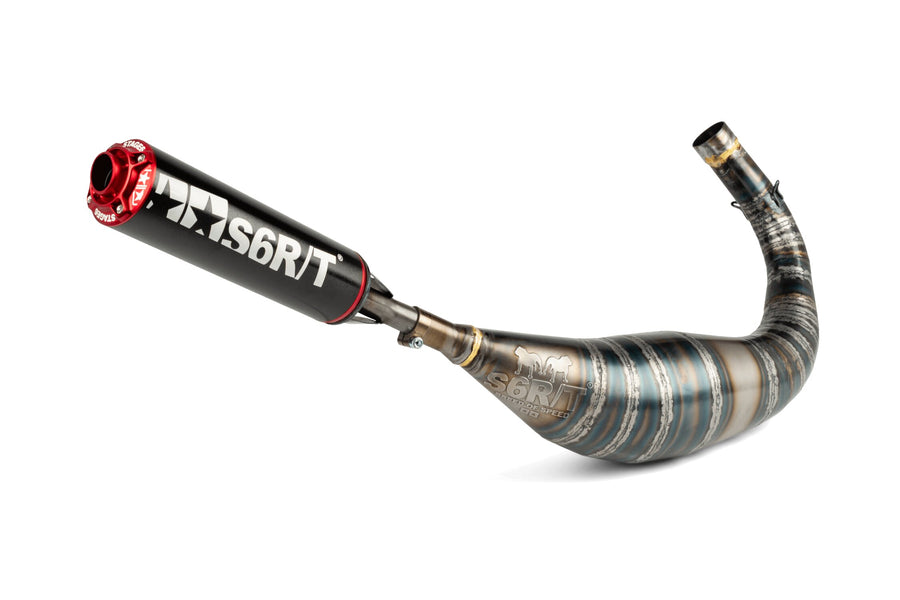 Rieju RR Enduro 50 2T AM6 - Auspuff R/T 90-100 Schwarz/Rot