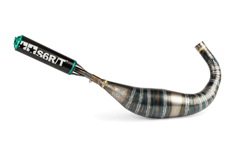 Beta RR SM 50 2T - Uitlaat R/T 90-100 Zwart/Turkoois