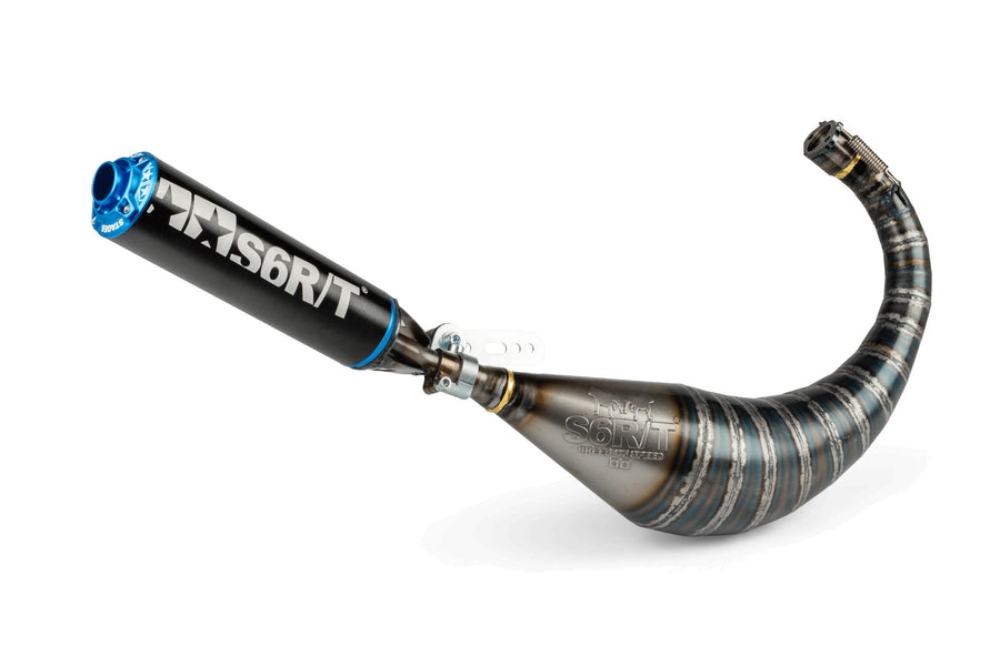Derbi Senda R X-Treme Enduro '05 - '10 50 2T D50B0 - Auspuff R/T 70-80 Schwarz/Blau