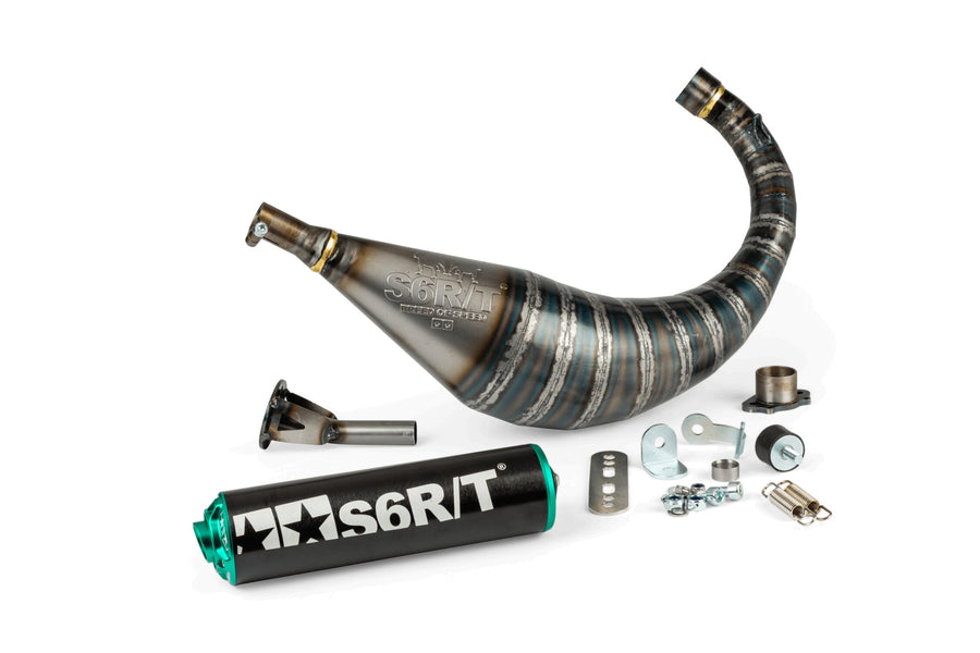 Aprilia SX SM 50 2T D50B0 [2007–] - Exhaust R/T 70-80 Black Turquoise