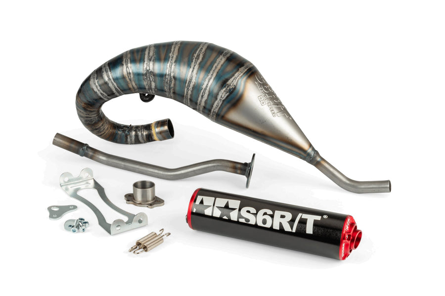 Aprilia RX Factory 50 2T - Uitlaat R/T Hoog Zwart Rood
