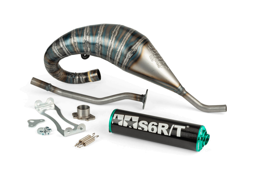Aprilia RX Factory 50 2T - Exhaust R/T High Black Turquoise