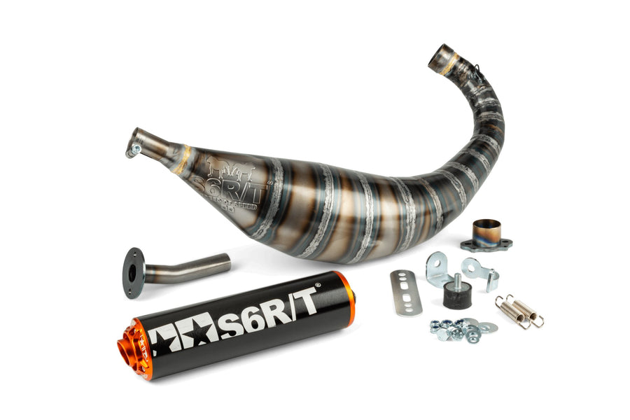 Aprilia SX SM 50 2T D50B0 [2007–] - Exhaust 80-90 Black / Orange