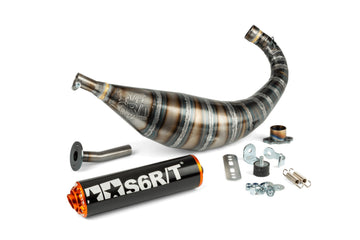 Derbi Senda DRD Racing SM 50 2T D50B0 [2012–] - Auspuff 80-90 Schwarz / Orange