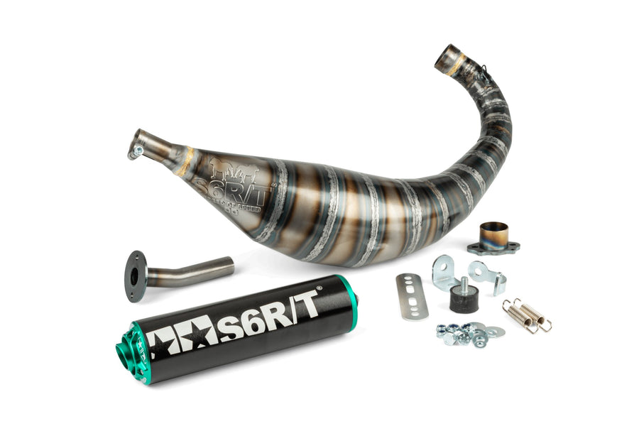 Aprilia SX Factory 50 2T - Exhaust 80-90 Black / Turquoise