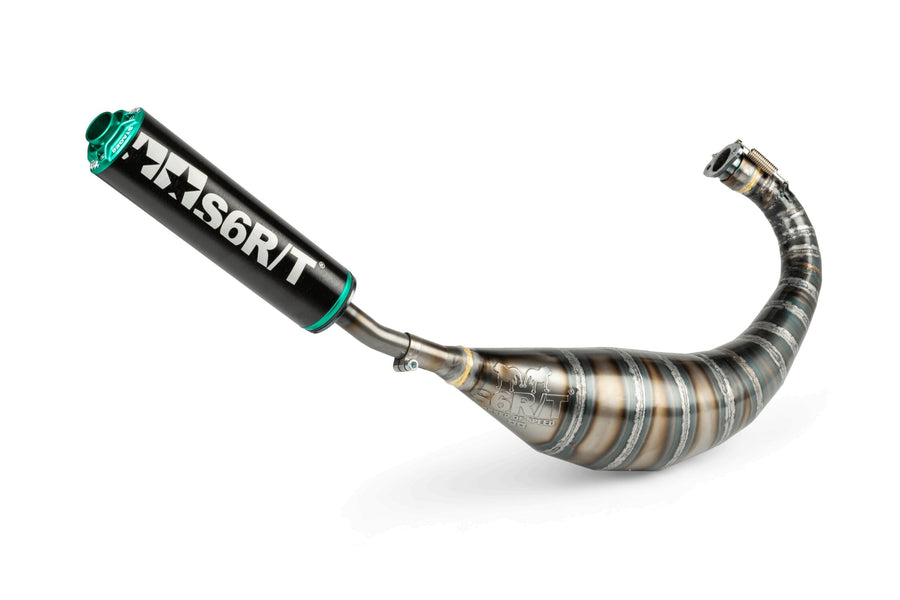 Aprilia SX Factory 50 2T - Exhaust 80-90 Black / Turquoise