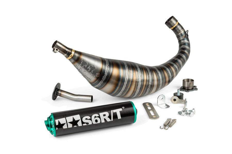 Aprilia RX Factory 50 2T - Exhaust R/T Black Turquoise
