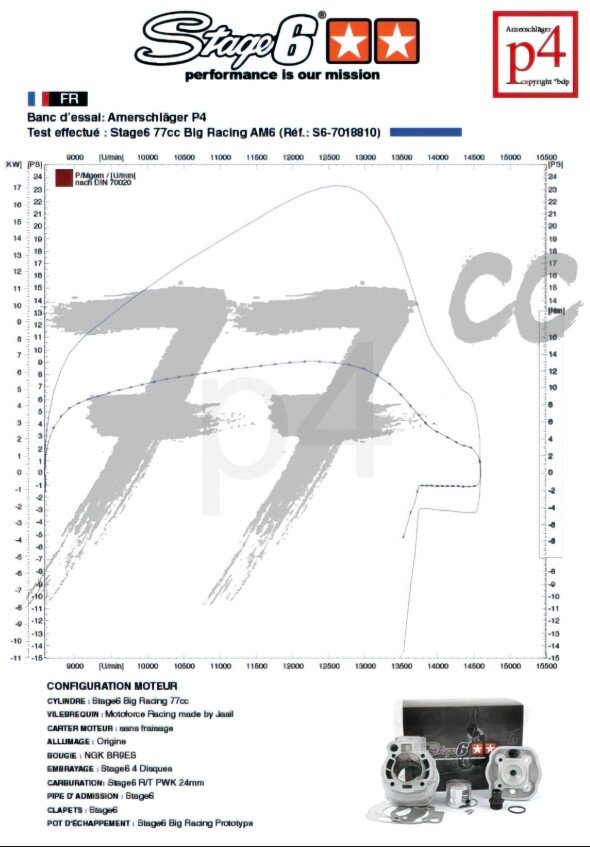 Rieju MRX Enduro 50 2T AM6 - Motorpack Big Racing 77ccm schwarz