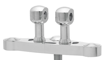 Aluminium riser voor stuur met 25-aluminium risers voor stuur met 25,4 mm (1 ′) Ø, 75 mm hoog, gepolijst. Met 1/2 ″ UNC -thread.
