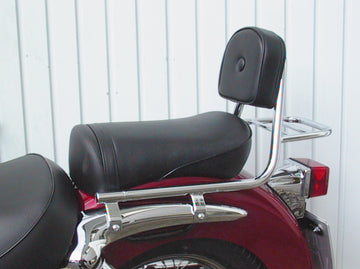 Suzuki VL 125 LC Intruder [1999-2007] - Sissy Bar uit pijp met kussens en bagagerek
