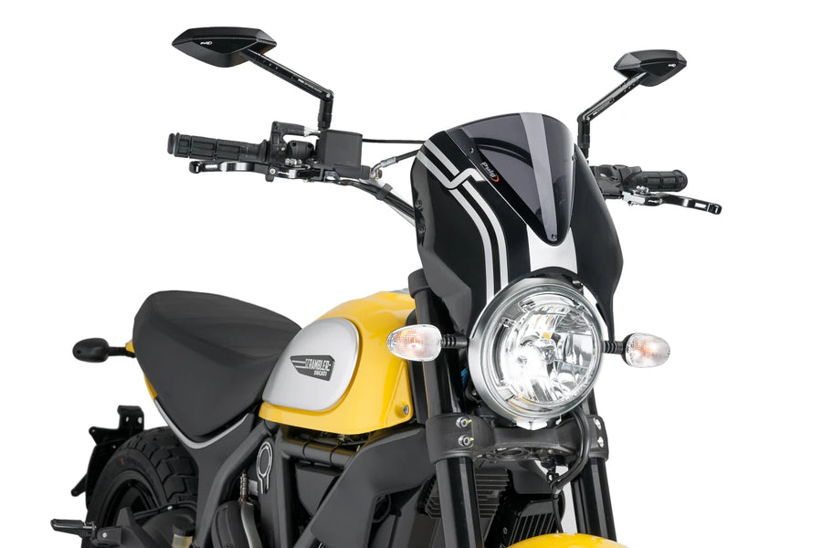 DUCATI SCRAMBLER 800 ICON DARK [2025] – RetroVision Windschild Visier – Getönt