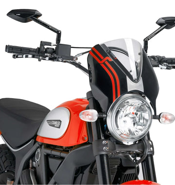 DUCATI SCRAMBLER 800 ICON DARK [2025] – RetroVision Windschild Visier - 0