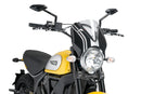 DUCATI SCRAMBLER 800 ICON DARK [2025] – RetroVision Windschild Visier – Schwarz-55