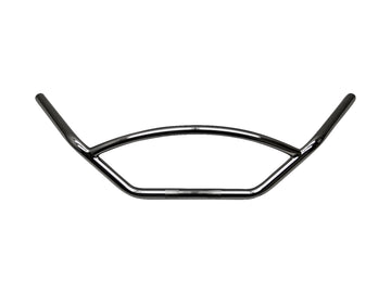 Motorradlenker Ø 25 - Lenker mit gerundeter Strebe 780 mm breit, schwarz