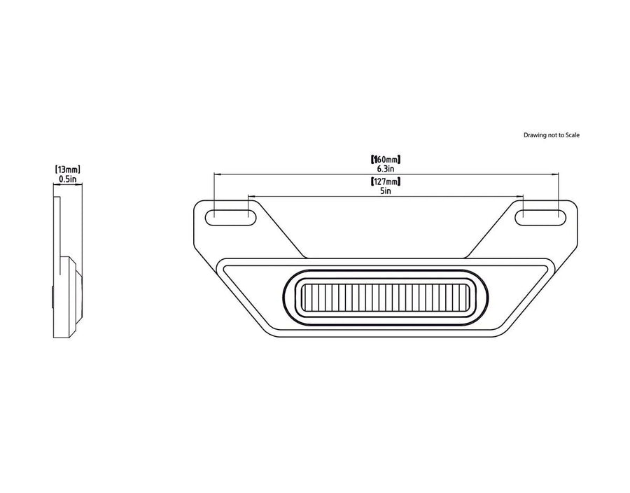 honda cb 500 [DENALI] – B6 LED-remlichtset met kentekenplaathouder