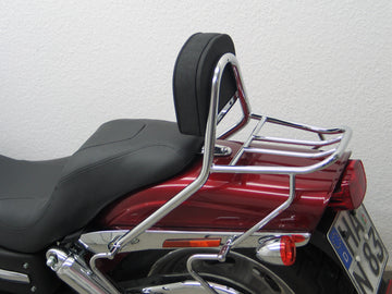 Harley Davidson Dyna Fat Bob [2008-2013] - Beifahrer Sissy Bar mit Kissen und Gepäckträger