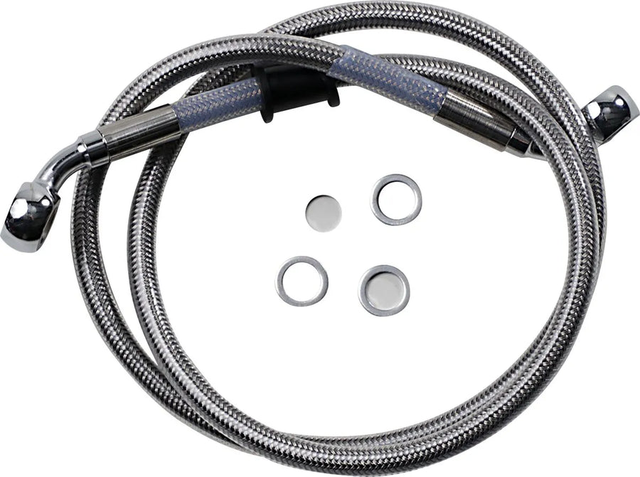 harley davidson fxfb [DRAG SPECIALTIES] - Stainless steel brake line kit