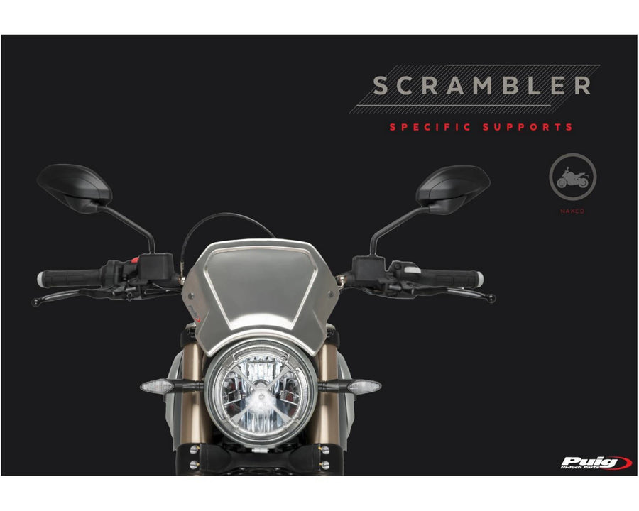 TRIUMPH SCRAMBLER 1200X [2025] – ALU frontplaat – zilver