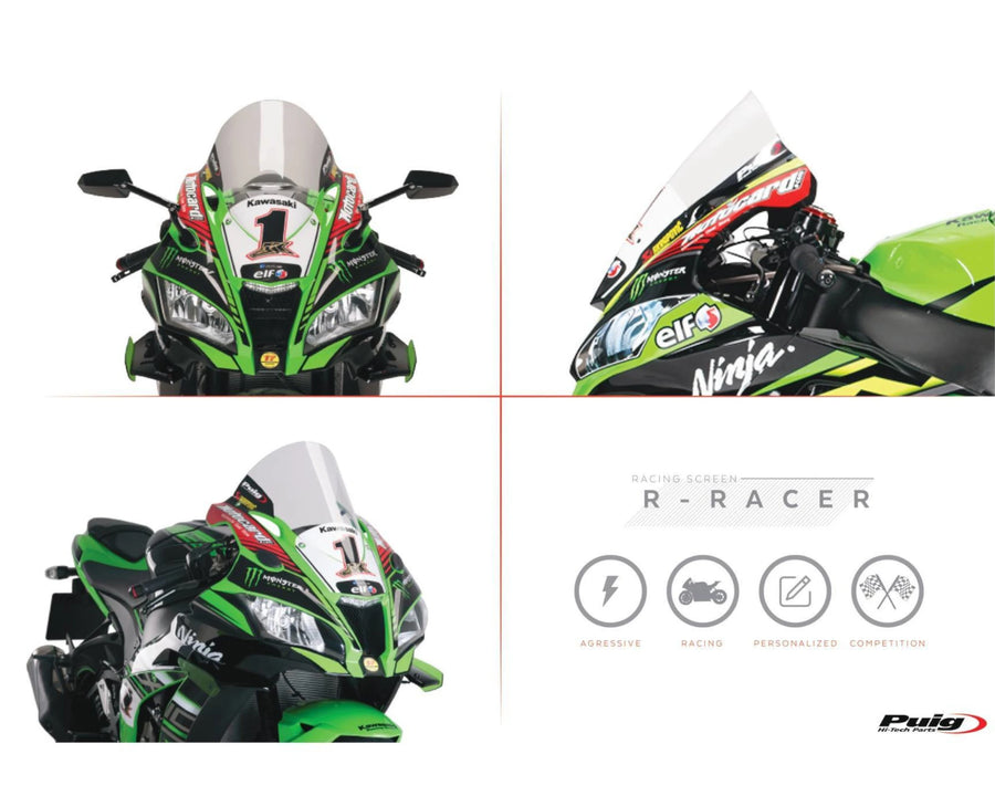 KAWASAKI ZX-10RR NINJA PERFORMANCE [2018] – R-Racer Screen – Tinted