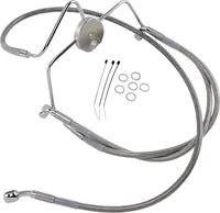Harley Davidson Flhr [DRAG SPECIALTIES] – Edelstahl-Bremsleitungs-Kit, verlängert
