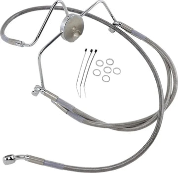 Harley Davidson Flhri [DRAG SPECIALTIES] – Edelstahl-Bremsleitungs-Kit, verlängert