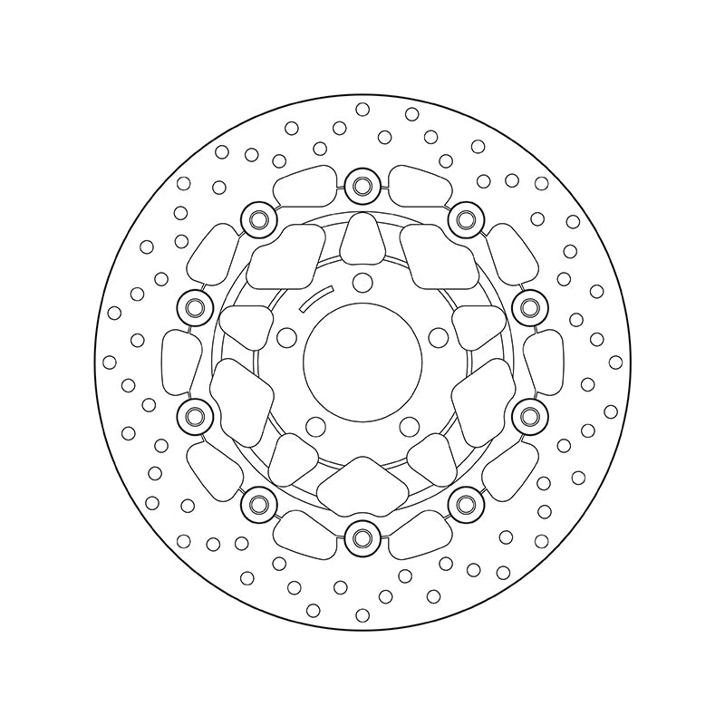 Suzuki Gsx 600 [BREMBO] - Serie Oro ronde zwevende remschijf
