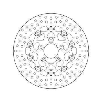 Harley Davidson Fxlr [BREMBO] - Serie Oro rund schwimmend Bremsscheibe - 0