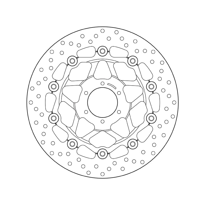 Honda Cb 600 F Hornet [BREMBO] - Serie Oro rund schwimmend Bremsscheibe