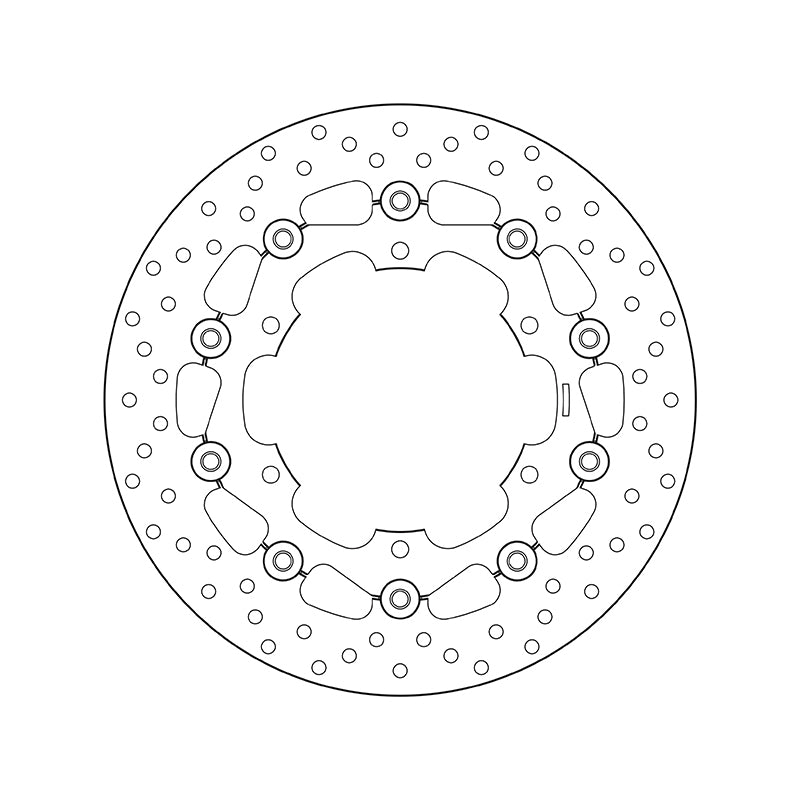 Yamaha Tdm 900 [BREMBO] - Series Oro round floating brake disc