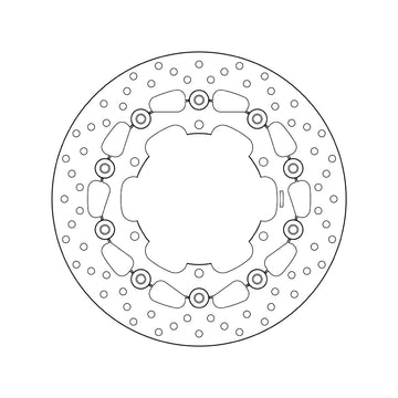 Yamaha Bt 1100 [BREMBO] - Serie Oro rund schwimmend Bremsscheibe