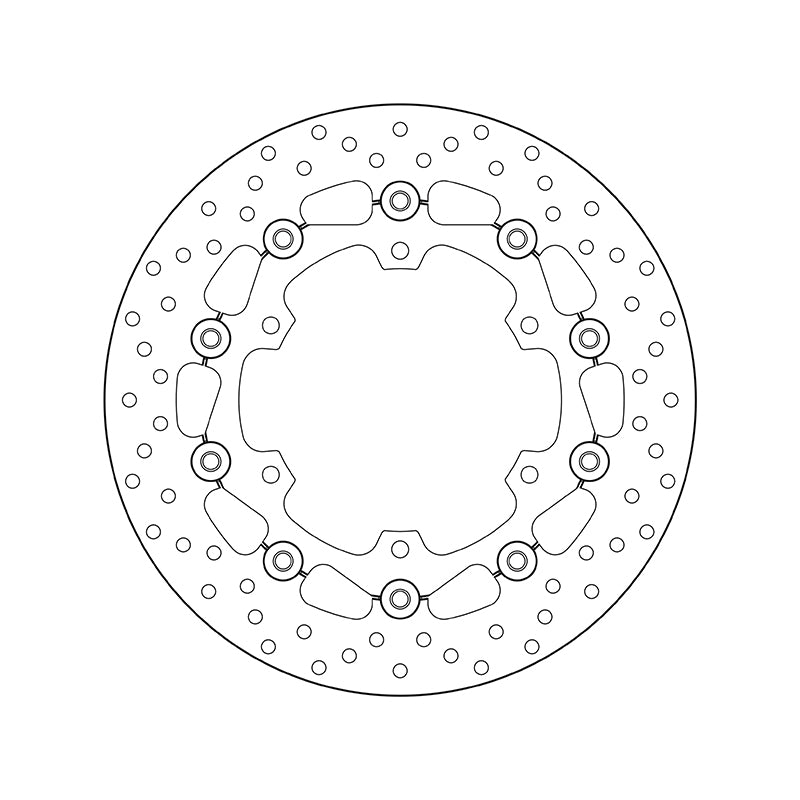 Yamaha Xt 660 [BREMBO] - Series Oro round floating brake disc