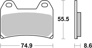 Moto Guzzi Sport 1200 [BREMBO] - Competition Carbon Ceramic Brake Pads - 07BB19RC