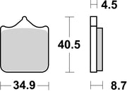 Ktm 690 Duke [BREMBO] - Competition Carbon Ceramic Brake Pads - 07BB33RC