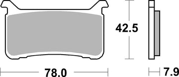 Honda Cmx 1100 [BREMBO] - Competition Carbon Keramik Bremsbeläge - 07HO63RC