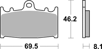 Suzuki Gsf 650 Bandit [BREMBO] - Competitie koolstofkeramische remblokken - 07KA13RC