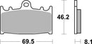 Suzuki Gsx-R 600 [BREMBO] - Competition Carbon Keramik Bremsbeläge - 07KA13RC
